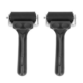 FLEXMAN 2Pcs Rubber Roller Tool, 6cm Soft Rubber Brayer Rollers, Rubber Brayer Roller for Printmaking