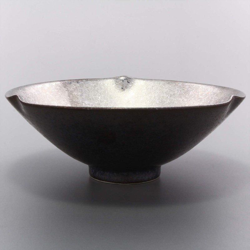 Arita Ware 467189-650 Pot, Toetsu Kiln, Flat Small Bowl, Black