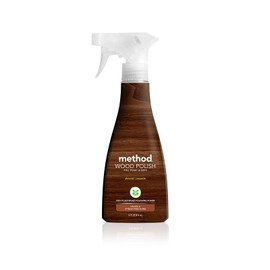 Method Wood Polish, Almond, For Wood Surfaces, Furniture and Cabinets, 14 Ounces (Pack of 1)