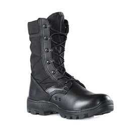 TACTICAL RESEARCH TR Men's JUNGLE RUNNER TR900 Lightweight Hot Weather Panama Boot, Black - 6.5 R