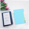 Operitacx 15pcs Index Label Book Dividers Separators Office Document Organizer