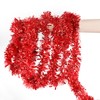 KIMOBER 20 Ft Christmas Tinsel Garland,Red Metallic Garland for Christmas