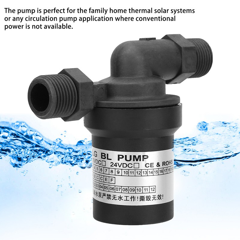 24v 18W DC Brushless Solar High Temperature Water Pump for