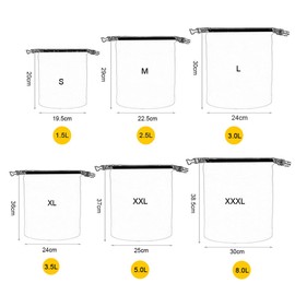 6 PCS Outdoor Waterproof Bag Dry Sack for Drifting Boating Floating Kayaking Beach