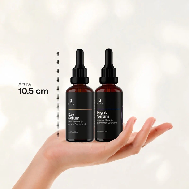 Kit Serum Día Y Noche 60ml 96% Ingredientes Naturales B