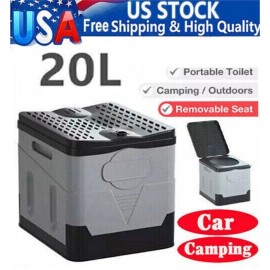 20L Portable Folding Toilet Car Outdoor Travel Potty for Camping Hiking Beach