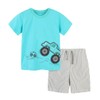 Urtrend Conjunto de playera de verano de algodón para niños
