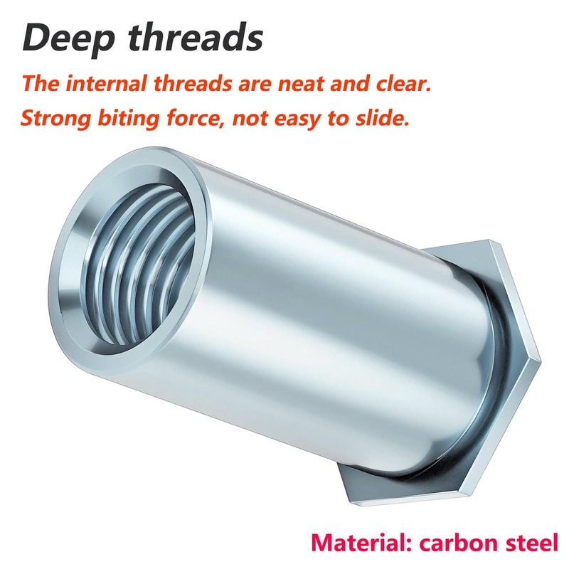 Ctyjia 20 Pcs M4x4mm Rivet Insert Nut, Hexagonal Internal Thread