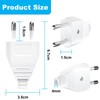 HITRENDS Eurostecker Flach, Euro Flachstecker, Stromstecker Flach (220V, 2.5A), Wei?