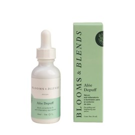 Blooms and Blends Skincare, Aloe Depuff, suero para contorno de ojos 30ml