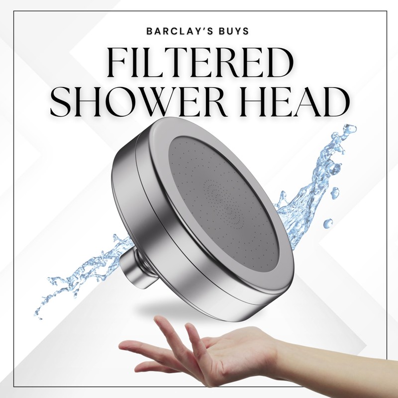 Filtered Shower Head - All Metal With Shower Filters -