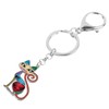 BONSNY Enamel Alloy Chain Cat Key Chains For Women Car