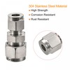 sourcing map Compression Tube Fitting 304 Stainless Steel 8mm x