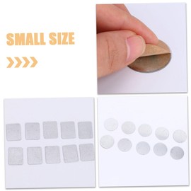 minkissy 60 Pcs Magnet Disk Eye Shadows Circle Stickers Eye Shadow Palette Metal Sticker Eye Shadow Palette Accessories Eyeshadow Palette Metal Stickers DIY Makeup Palette Iron