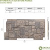 EverStone Castle Rock Faux Stone Panel, 49"W x 24 1/2"H