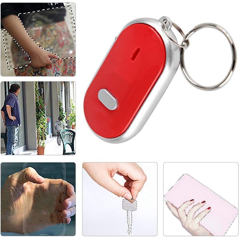 KeyFinder(Red), Keychain Locator for Finding Lost Keys, Smart Key Finder,