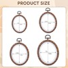 4 Pcs Embroidery Hoops Set-Decorative Cross Stitch Hoop Ring Imitated