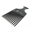 Kobe Professional Afro Comb - Durable Black Fully Plastic Parting