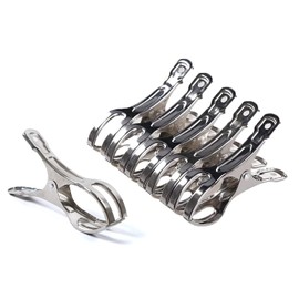 ASK Stainless Steel Clothespins, Large 4.3 inches (11 cm), 12 Pieces, Clips, Pinch, Rust Resistant, Strong, Windproof, Clothespins, Laundry Supplies, Clothes Drying, Room Drying, Outdoor Drying,