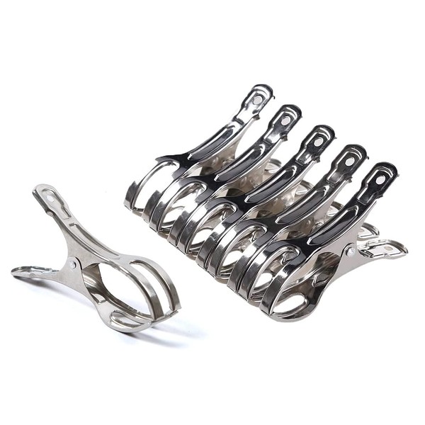 ASK Stainless Steel Clothespins, Large 4.3 inches (11 cm), 12