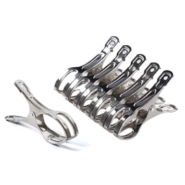 ASK Stainless Steel Clothespins, Large 4.3 inches (11 cm), 12 Pieces, Clips, Pinch, Rust Resistant, Strong, Windproof, Clothespins, Laundry Supplies, Clothes Drying, Room Drying, Outdoor Drying,