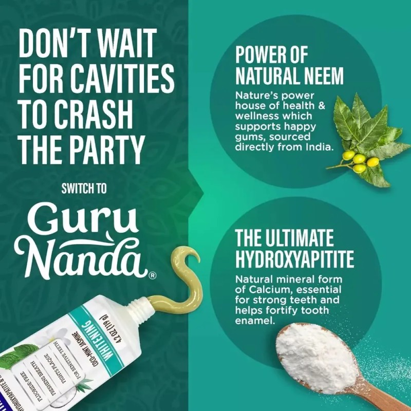 . Pasta De Dientes Con Hidroxiapatita Gurunanda
