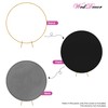 WedDecor 7.2ft (220cm) Black Round Backdrop Cover Adjustable Spandex Wrinkle