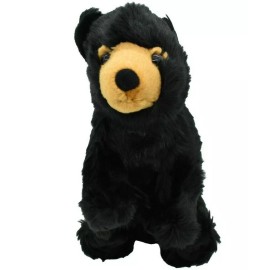 K&M Black Bear, Realistic Cute Stuffed Animal Plush Toy, Kids Gift 12" F905