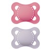 MAM Original Matte Baby Pacifiers, Binky for Girls 0-6 Months,