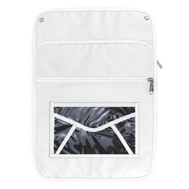 Mail Slot Catcher White Indoor Mail Catcher, Durable Oxford Bag for Front Door Garage Office Mail Slot Cover, Space Saving, Self-Adhesive, No Screws Needed, Machine Washable, Housewarming Gift