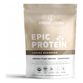 Proteína Vegana Sprout Living Epic Sabor Café Con Hongos Reishi 494g                                                                                  