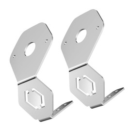 Watermelon Mirror Turn Signal Angled Bracket Holder Stainless Steel 2Pack W/o LED Lights