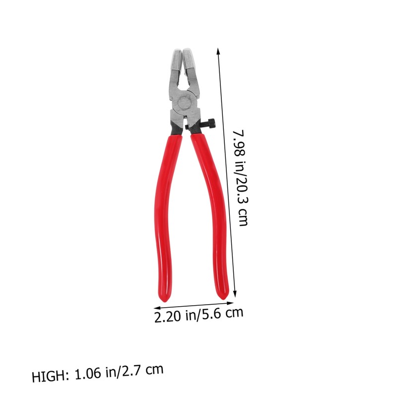 Ipetboom Heavy Duty Glass Breaking Pliers with Curved Jaw Stained