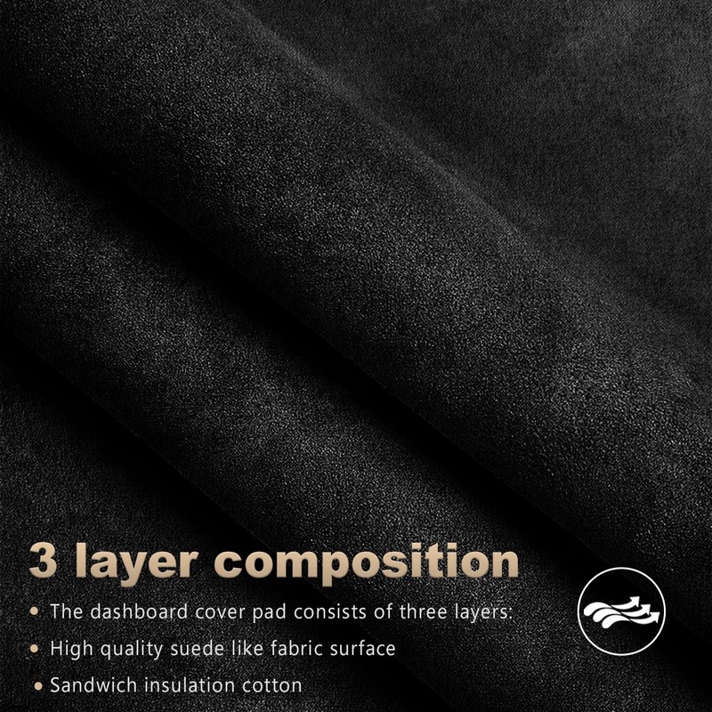 auovo Dash Mat Center Console Cover Protector Sunshield Cover Dash
