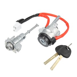 QUARKZMAN 1 Set Car Ignition Lock Interior for Hyundai IX35 Metal Black