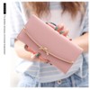 WOOLALA Women Cute Bowknot Wallet Trifold Large Capacity Long Purse,