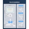 Aigostar 30W Security Lights Outdoor Motion Sensor, 2510 Lumen PIR