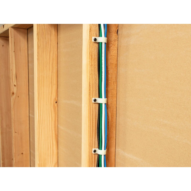Secure 1/8 Inch Premium R Type Natural Nylon Screw Mount