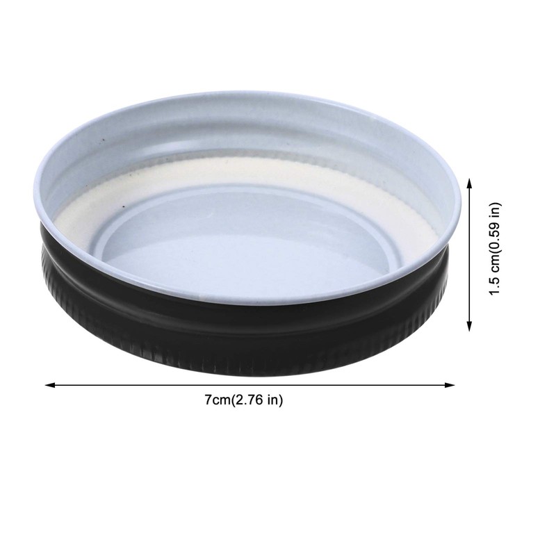 24 Pack Metal Jar Lids for Mason Jar Regular Mouth,