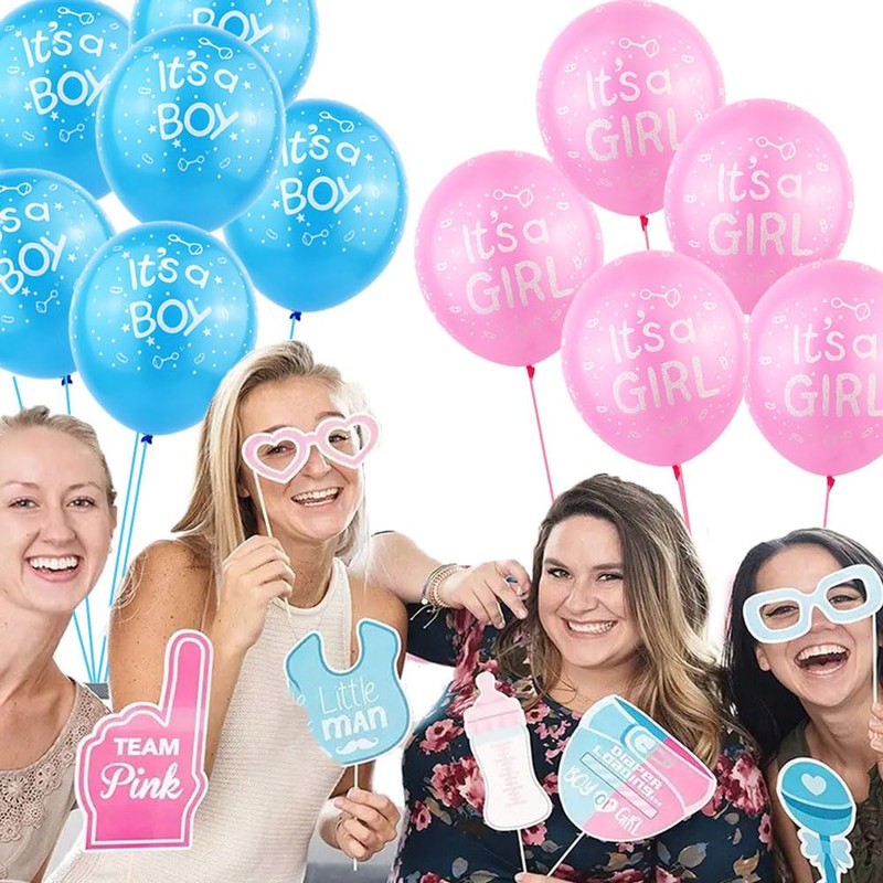 AnnoDeel 50 Pcs It's a Boy Girl Balloons, 12inch Light
