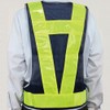 Zeus Anti-Bacterial Reflective Vest with Pockets, fluorescent yellow