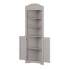 RiverRidge, Taupe Ellsworth Tall Corner Bathroom Storage Cabinet