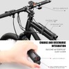 Redcomets USB Rechargeable Bike Handlebar Extender,7.8in Bicycle Handlebar Extension and