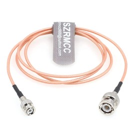 SZRMCC Male BNC to Mini Small BNC Male Coaxial RFSDIRG316 Cable for Ultrasonic Flaw Detector Monitor (50cm)