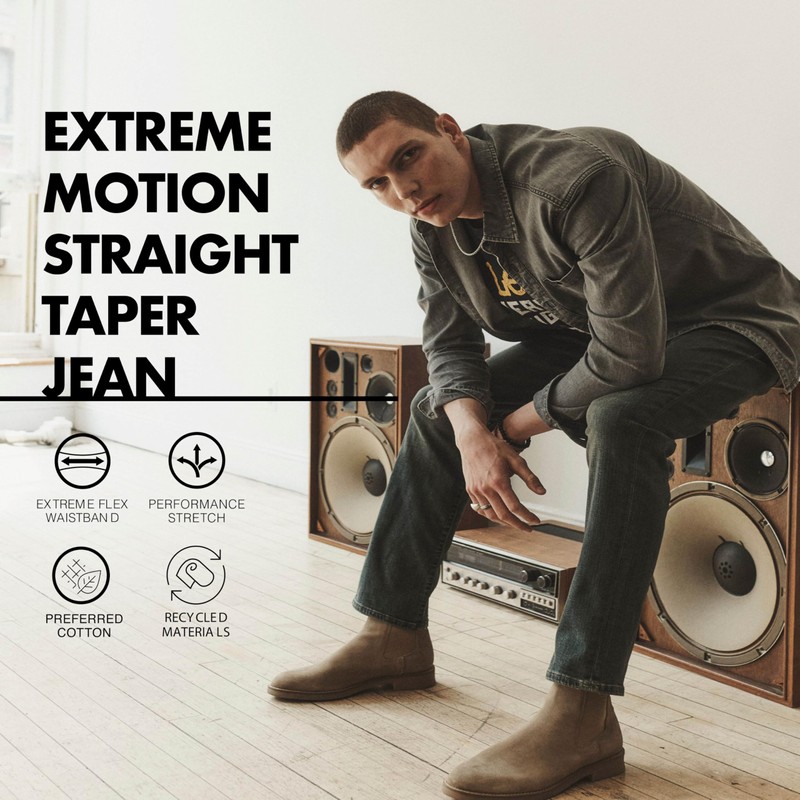 Lee Men's Modern Series Extreme Motion Straight Fit Tapered Leg