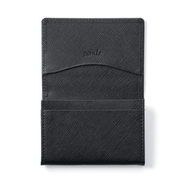 Collare Women's Business Card Holder, Genuine Leather, Prismatic Leather, Card Case, Business Card Case, Simple, Stylish, Women's, Black