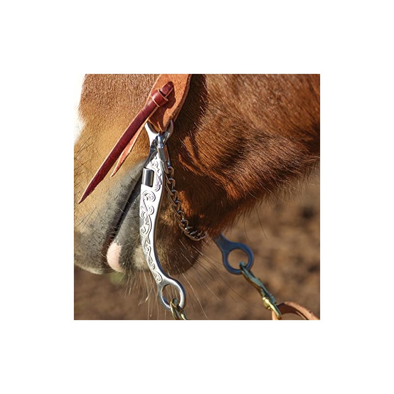 Les Vogt Roper Dogbone Snaffle w/Swivel Cheeks Bit