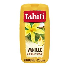 Tahiti Vanilla & Coconut Oil Body Shower Gel 250ml Each 100% Natural (Case of 3)