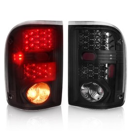 DWVO Tail Light Assembly Compatible with Ford Ranger 01-05 2001 2002 2003 2004 2005 Tail Lights Replacement LED Tail Lamps