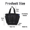 Portable 8 Pocket Mesh Shower Caddy Basket Bag, Quick Dry